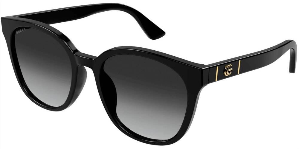 NEW GUCCI women's gg1122sa square sunglasses in black